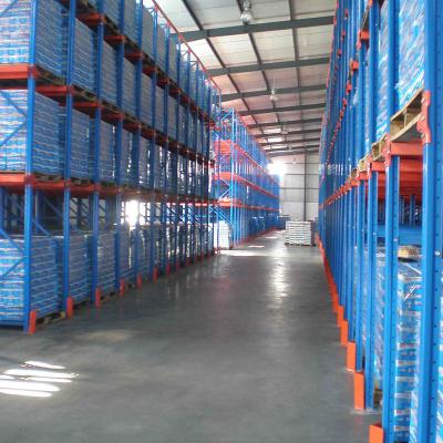 China Low Commodity SKUs Drive In Rack System Shelf And Heavy Duty Pallet Warehouse Rack for sale