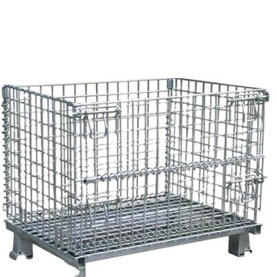 China Folding Tool Rack Wire Container Mesh Box Storage Rack Mesh Decking for sale