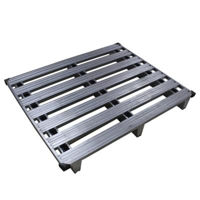 China 4 WAY entry /single faced steel pallet for sale 4 way factory price euro pallet 2000KG 1.2mx0.8m 3~5 years RAL COLOR NC SL-PP021 single faced; GUA 4 way for sale