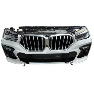 China For replace/repair For Used original BMW X6 G06 front bumper assembly lighting system headlight barbecue rack body kit for sale