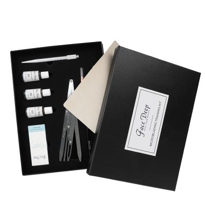 China Permanent Microblading Tattoo Practice Kit Microblading Needling Pen Set Eyebrow Microblading With Blades Dye for sale