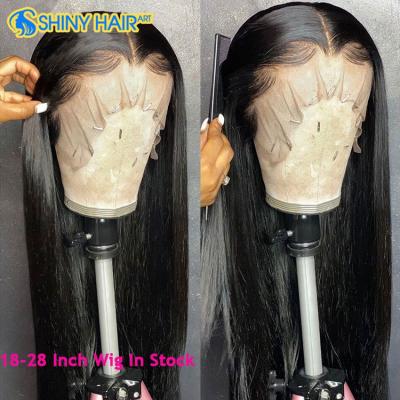 China Stock raw virgin 360 full lace wig 180 hd density big transparent lace wig full lace human peruvian hair wig, brazilian 13x4 13x6 lace frontal wig, transparent hd 13x6 lace wig for sale