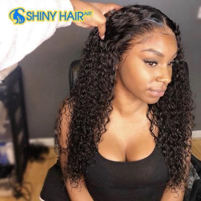 China 40 Inch Deep Curly Hair Wave Frontal Wig, Drop Shipping 100% U Part Human Hair 4*4 Wig, 100 Virgin Brazilian Hair Raw Unprocessed Wig for sale