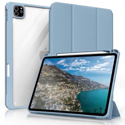 China For iPad Air Tablet New Ultra Thin Designed Smart Protective Case for iPad mini 6 with Pen Holder Acrylic Transparent Back for iPad mini 6 for sale