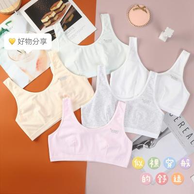 China Lady QUICK DRY Sleeveless Custom Logo Tube Top Fashion Cotton Student Women Tube Top Chest Wrap Bra Girl for sale