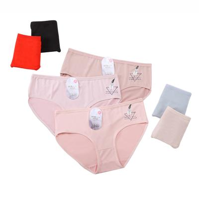 China Women Antibacterial Popular Sexy Nylon Breathable Briefs Underwear Ladies Quick Dry Panties Mid Waist for sale