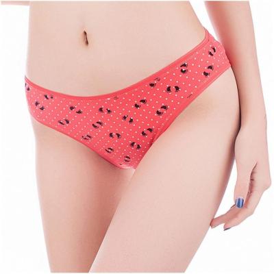 China Promotional Antibacterial Medium Waist Comfort Good Quality Sale Maiden Briefs Cute Printed Panties for sale