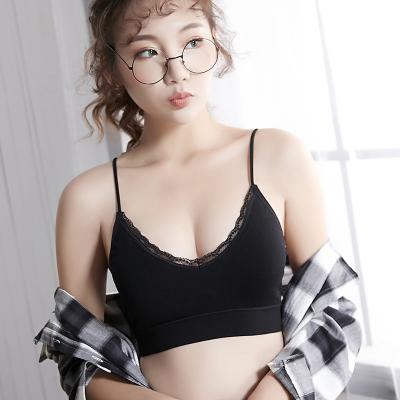 China 22001 QUICK DRY new design wholesale lace up indian girls in underwear elastic band sleep sports panties seamless bra women's underwear for sale