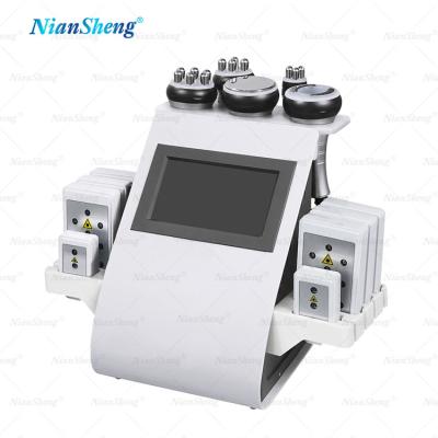 China Weight loss 40K 80K 6 in 1 multifunction lipo laser slimming machine unoisetion cavitation vacuum ce approved for sale