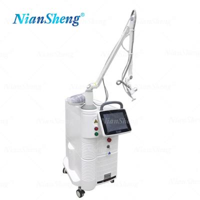 China Partial Face Lift CO2 Laser Machine Pigmentation Removal Skin Rejuvenation Stretch Mark Removal Machine for sale