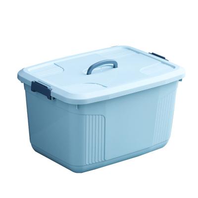 China Wholesale Home Sustainable Toy Clothes Organizer Dormitory Medicine Storage Bin Plastic Covered Box for sale