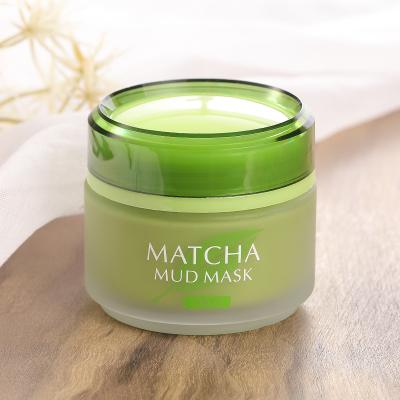 China free shipping K1 Anti-wrinkle laikou 85g matcha mud mask skin care green tea mud matcha face mask for sale