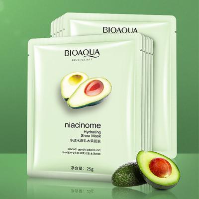 China BIOAQUA Moisturizer Avocado Beauty Face Mask Plant Extracts Care Hydration Nourishing Facial Mask for sale