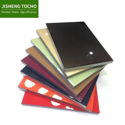 China Moisture proof high gloss UV petg mdf melamine laminate acrylic board panels plywood gloss sheet for sideboard for sale