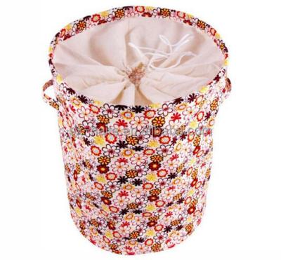 China House Wholesale Home Fold Cotton Laundry Basket for sale