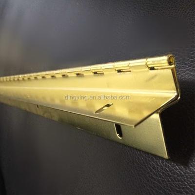 China Modern Piano Hinge Brass Plated Special Hinge, for sale