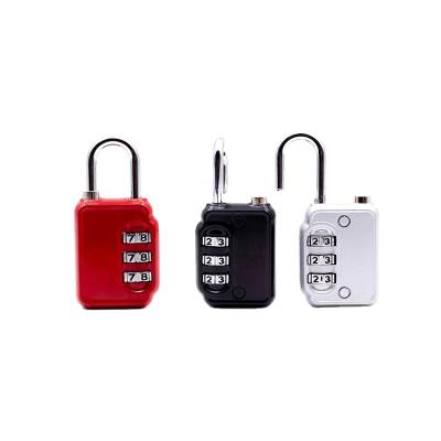 China 3 Number Combination Lock Password Door Lock Multipurpose Zinc Alloy Adjustable Security for sale