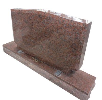 China Unique American Red Maple Granite Use Cemetery America Style Upright Headstone for sale