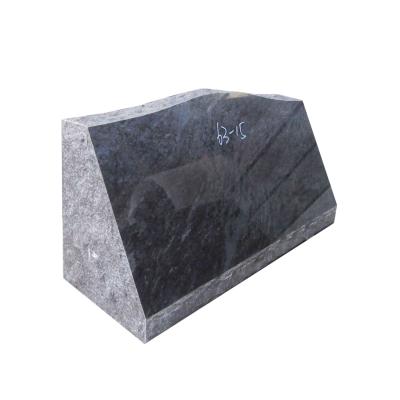 China Modern cheap blue granite monuments bahama markers oblique headstone for cemetery for sale