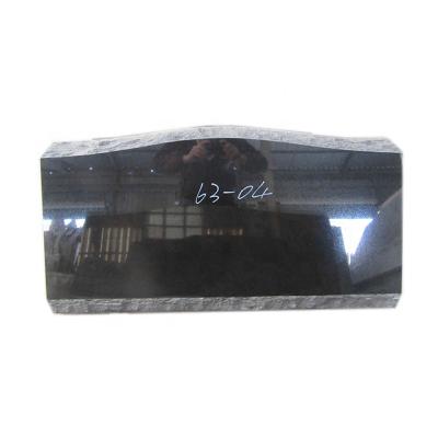 China Modern Cheap Black Granite Monuments Markers Oblique Headstone For Cemetery for sale