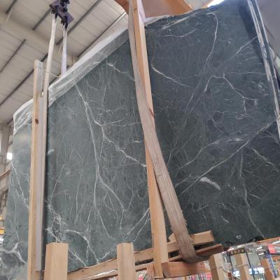 China Taiwan Yuwen Modern Dark Green Marble Onyx Green Marble Natural Green Marble With White Vein for sale