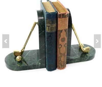 China Natural Marble Home Stone Bookends Gift Green In Reading Room Jinghuang Xiamen Port Aftermarket Grade A Customized Sizes T/T JH for sale