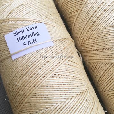 China Sustainable Sisal Spun Yarn Sisal Yarn 1000m/kg For Ropes Making And Gift Wrapping for sale