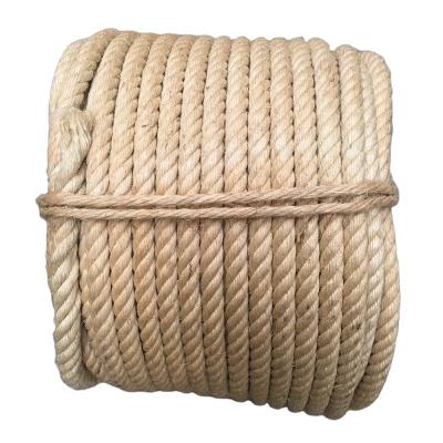 China Grade 1 Sisal Rope Natural Fiber Rope RACING Rope 4 Strand 5-60mm for sale