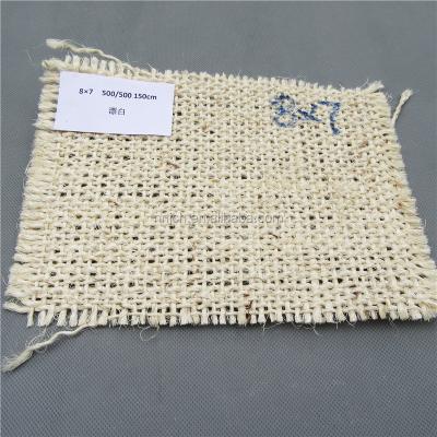 China 8*7 Sisal Cloth Woven Bleached Sisal Polishing Cloth For Polishing Wheels for sale