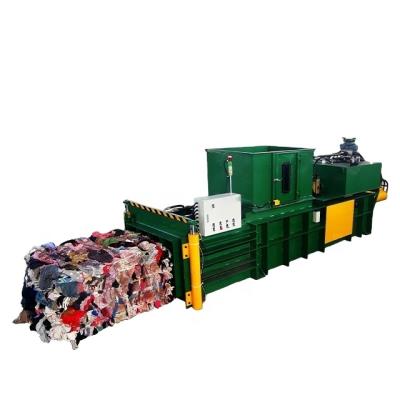 China Horizontal Hydraulic Beverage JEWEL Press Machine Straight Used Apparels Packing Machine Used Rags Packing Machine High Efficient Press for sale