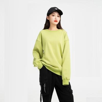 China Cotton Sweatshirt Crewneck Fit Sweatshirt Plain Color Anti-pilling Regular Sleeve Oversized Custom Loose Unisex Multi Crewneck Sweatshirt for sale