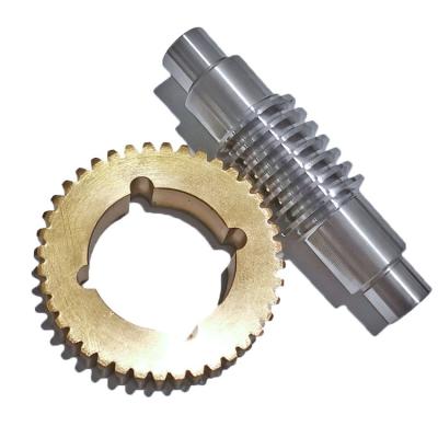 China Building Material Shops Customized Brass Worm Gear Set for sale