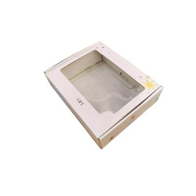 China Recycled Materials Wholesale Luxury Color Box With Clear PVC Window Gift Clothes Shirt Paper Box For Suits Packing for sale