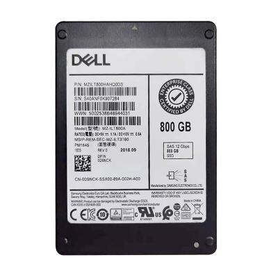 China High Quality Second Hand Hdd Enterprise 800G SAS 12Gb/s SSD With Cart 0D9NCK MZ-ILT800A for sale