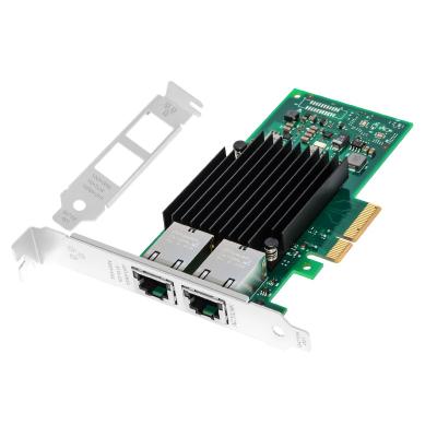 China Original Server X550-T2 10G Ethernet Dual Port PCI-E x4 RJ45 Adapter Converged Network Card 0C4D5P for sale