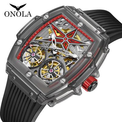 China Luxury Automatic Watch Men Automatic Watch ONOLA 6828 Mechanical Watches Tourbillon 3M Waterproof Wristwatch for sale