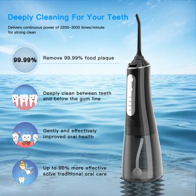 China Waterproof Upgraded IPX7 CE/F.D.A Certified Dental Oral Irrigator Water Jet 5 Modes Handheld Water Toothpoick for sale