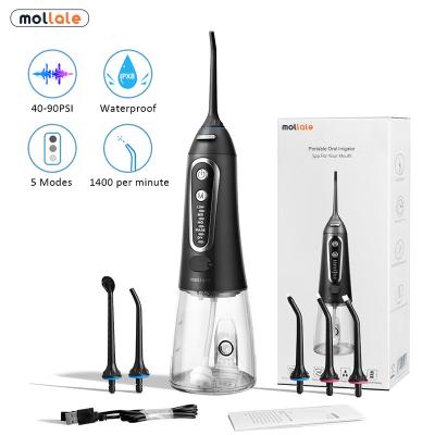 China Household OEM Waterproof Battery Dental Care Oral Irrigator Water Floss for sale