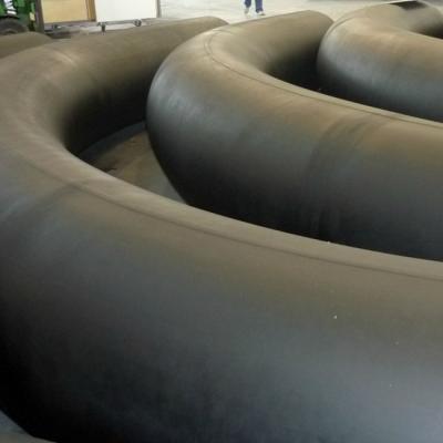 China Seamless Pipe Connection Carbon Steel API 5L GR.B 5D Bend DN150 SCH40 90 Degree Tangent Length 150mm Both Sides for sale