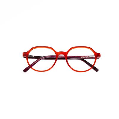 China Big Fashion Logo Women Acetate Eyeglasses Optical New Trendy High Quality Frames for sale