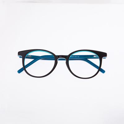 China Fashionable Women Fashion Eyewear Clear Optical Transparent Frames Acetate Glasses for sale