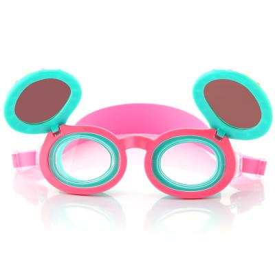 China Universal Linkcho RTS Latest Design Color Anti Slip CE Approved Cute Kid Junior Children Swim Goggle Mask 100% 400 UV Ant-Fog Swimming Pool for sale