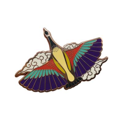 China Custom Hard Bird Pin Enamel High Quality Custom Lapel Pins Enamel Badge From China Factory for sale