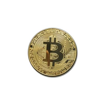 China China Limited Edition Original Commemorative Bitcoin Collectors BTC Coin Metal Gold Plated Bitten Coin for sale