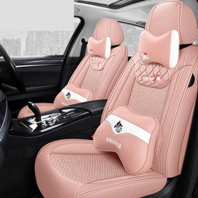 China The business car luxury comfortable leather seat cover/universal luxury car seat cover full set the luxury car seat covers for sale