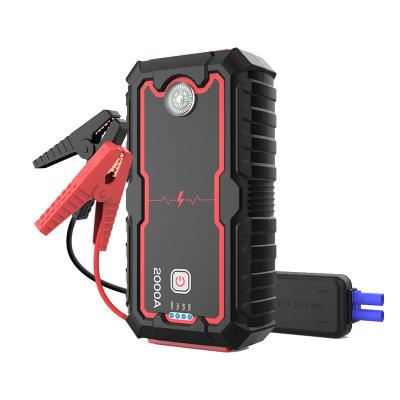 China Portable Auto Charger Car Booster 12V Start Device Emergency Car Battery Start Power Bank 180*90*87mm for sale