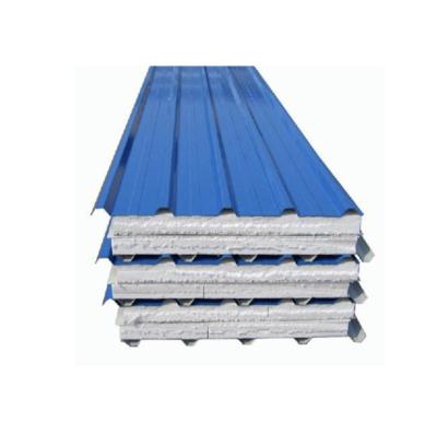 China Industrial Hot Sale ENV 50 Rock Wool 75 100mm Color EPS Foam Sandwich Panel Steel Cement Sandwich Board EPS For Wall For Roof for sale