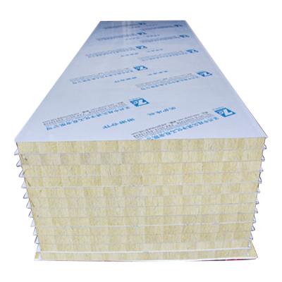 China Best Price China Manufacturer Fireproof Long Usage Life Industrial Rock Wool Sandwich Panel for sale