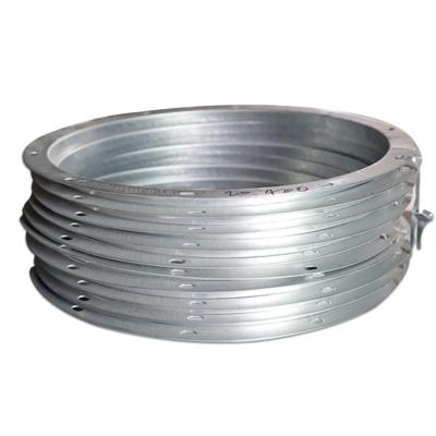 China Industrial Galvanized Steel Clamps Air Fittings Spiral Duct Fitting for sale