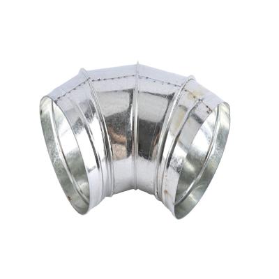 China Hot Selling Modern and High Quality GB Galvanized Sheet Spiral Duct Elbow Accessories Connector for sale